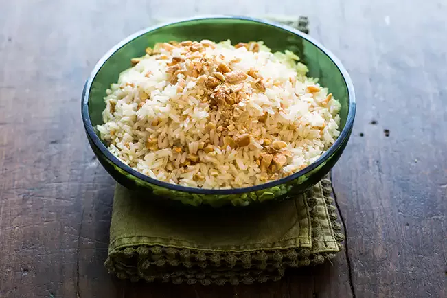 Receita de Arroz com castanha-de-caju