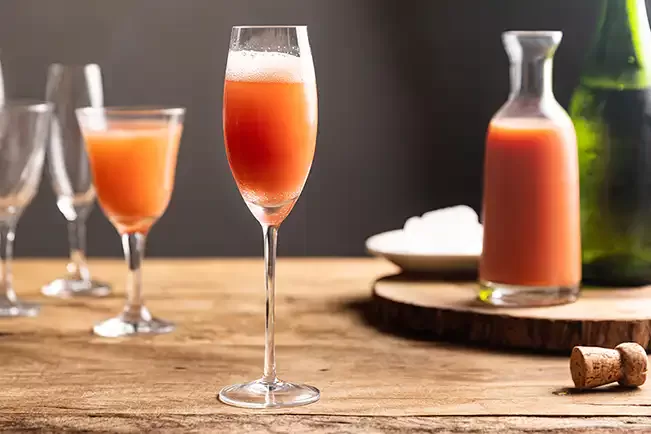 Receita de Bellini de goiaba