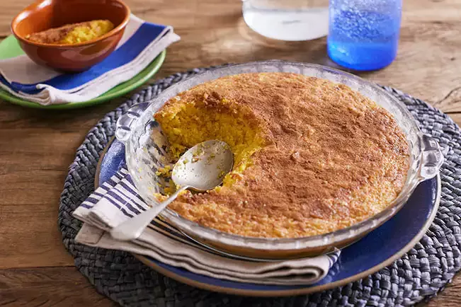 Receita de Bolo de curau cremoso
