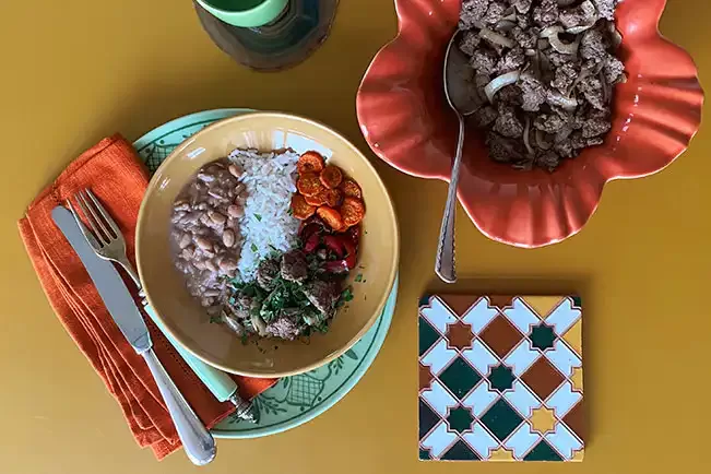 Receita de Carne moída com cebola e pimenta síria