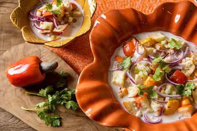 Receita de Ceviche de caju