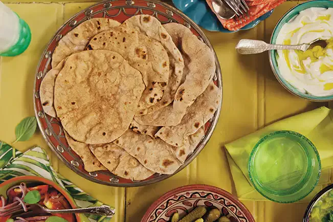 Receita de Chapati integral (pão indiano)