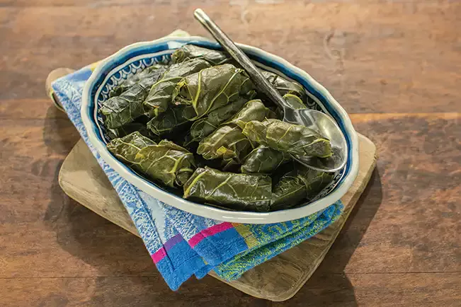 Receita de Charutinho de couve