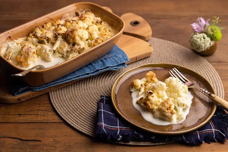 Receita de Couve-flor gratinada