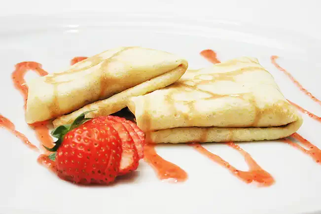 Receita de Crepe de morango