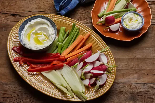 Receita de Crudités de legumes para receber