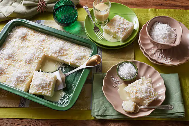 Cuscuz de tapioca com coco