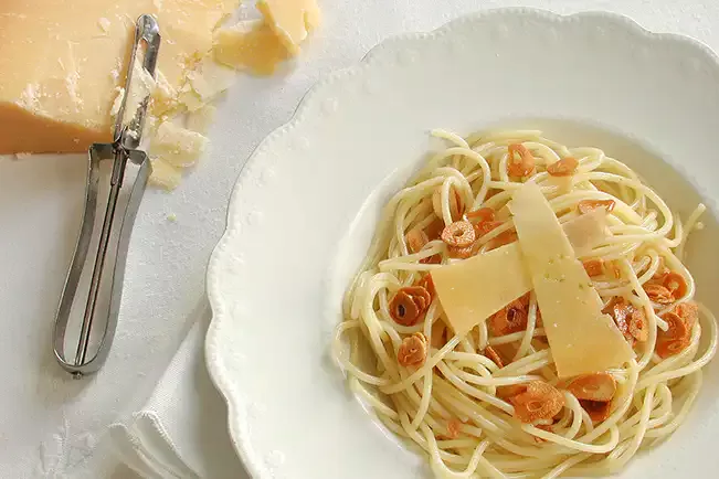 Receita de Espaguete ao alho e óleo