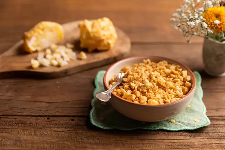 Receita de Farofinha de pão de queijo (reaproveitamento)