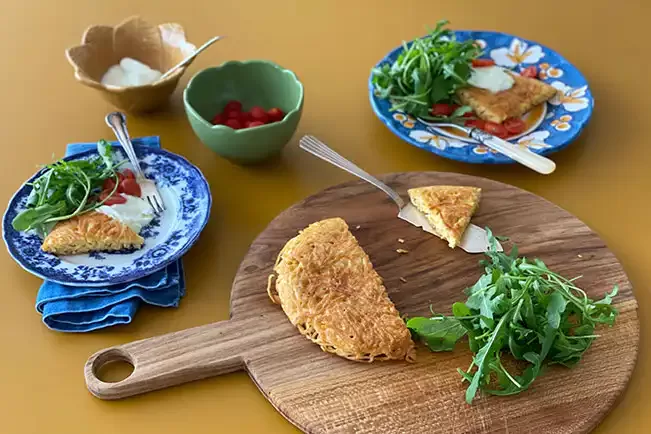 Receita de Fritata de espaguete