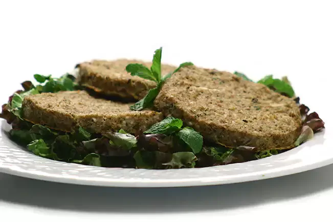 Receita de Hambúrguer assado com trigo e hortelã