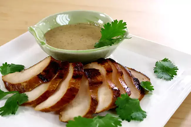 Receita de Leque de frango ao molho de castanha-de-caju