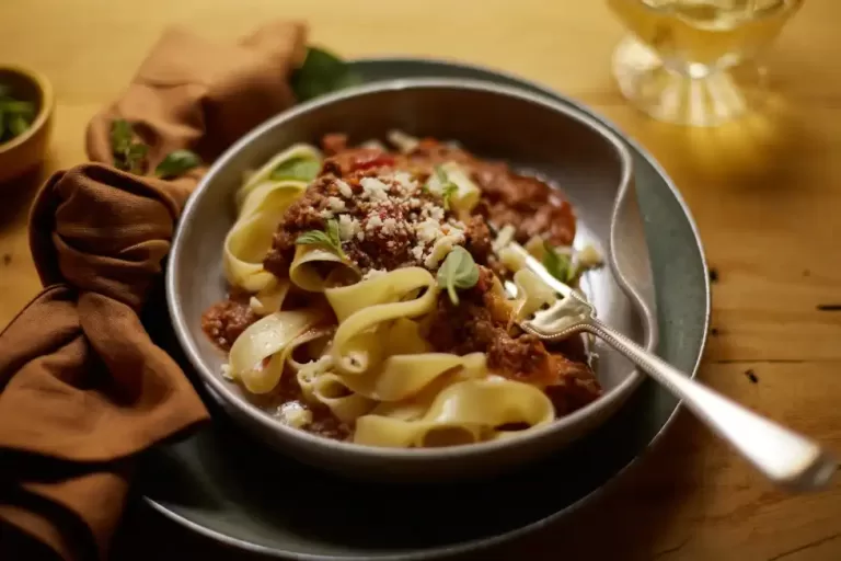 Receita de Macarrão à bolonhesa