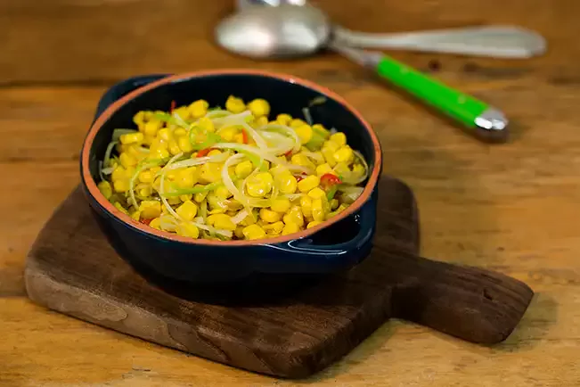 Receita de Milho refogado picante