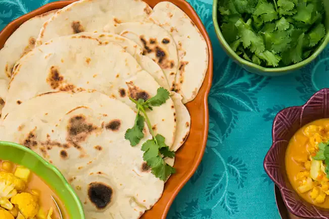 Receita de Naan (pão indiano)