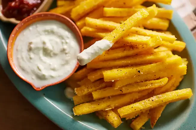 Receita de Palitos de polenta no forno