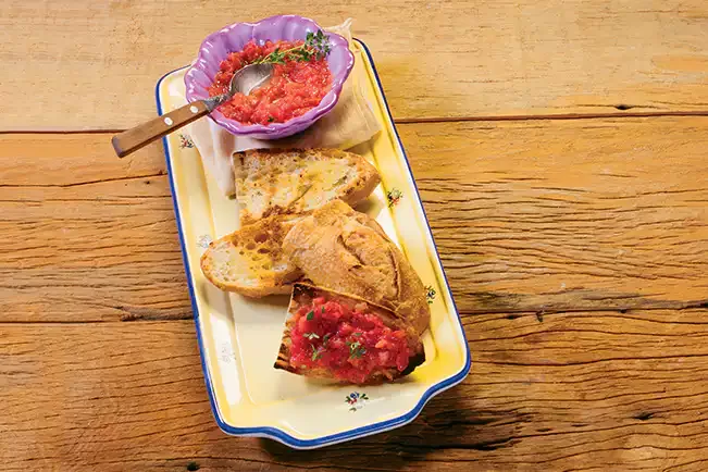 Receita de Pan con tomate