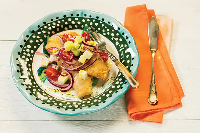 Pescada branca frita