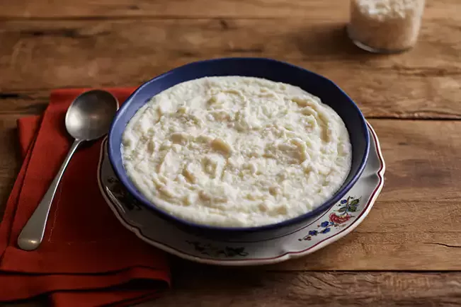 Receita de Purê cremoso de canjica