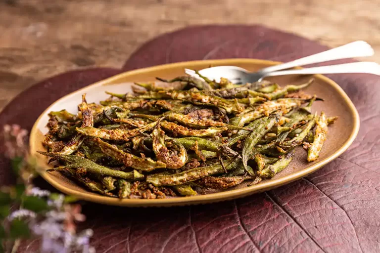 Receita de Quiabo assado crocante