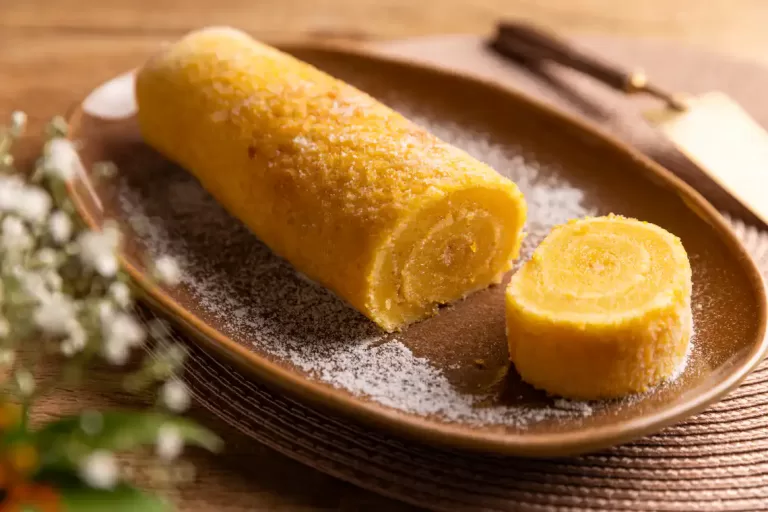 Receita de Rocambole de laranja