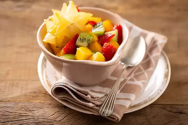 Receita de Salada de frutas com carambola