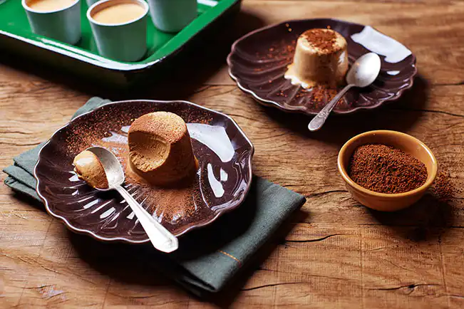 Semifredo de doce de leite com café