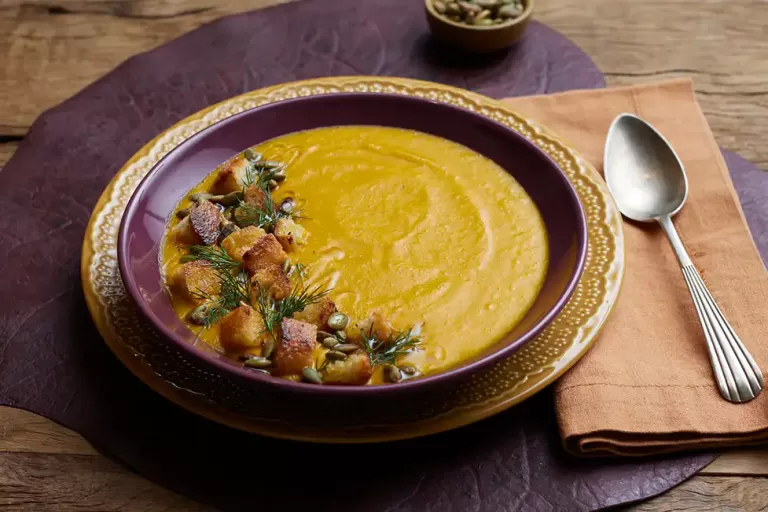 Receita de Sopa de abóbora assada na Air Fryer da Rita Lobo