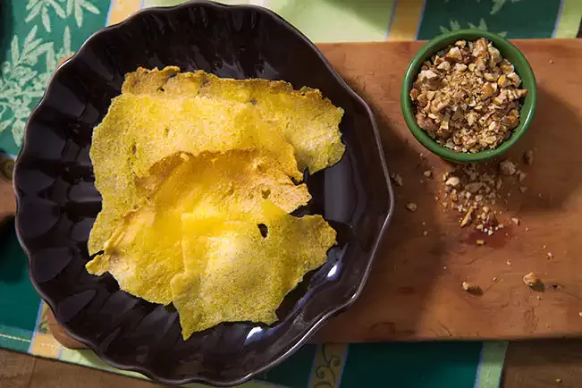 Receita de Telha de polenta crocante