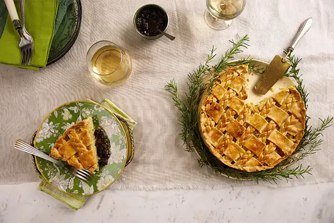 Receita de Torta de bacalhau com tapenade