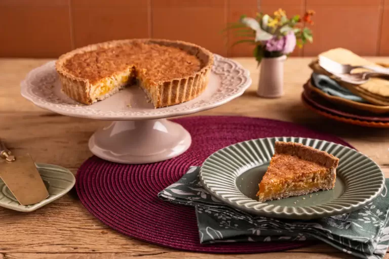 Receita de Torta de castanha-de-caju e damasco