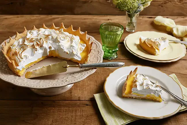 Receita de Torta de limão com merengue