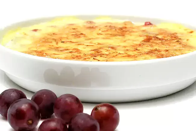 Receita de Uvas gratinadas