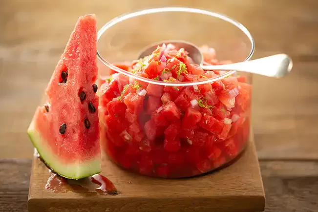 Receita de Vinagrete de melancia
