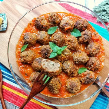 Almôndegas de carne com aveia