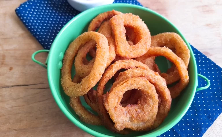 Receita de Anéis de cebola na air fryer