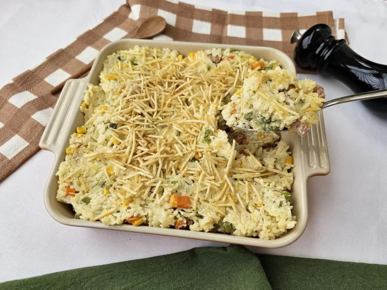 Receita de Arroz colorido cremoso rápido