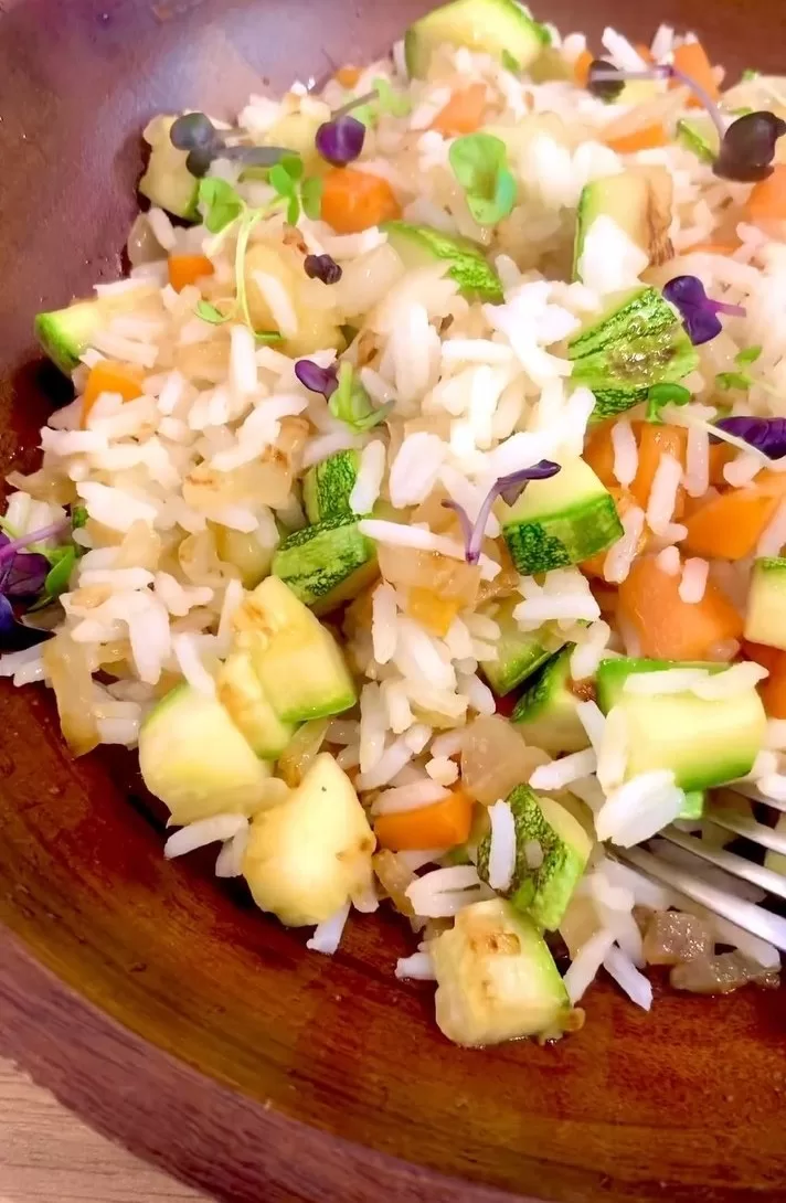 Receita de Arroz com legumes