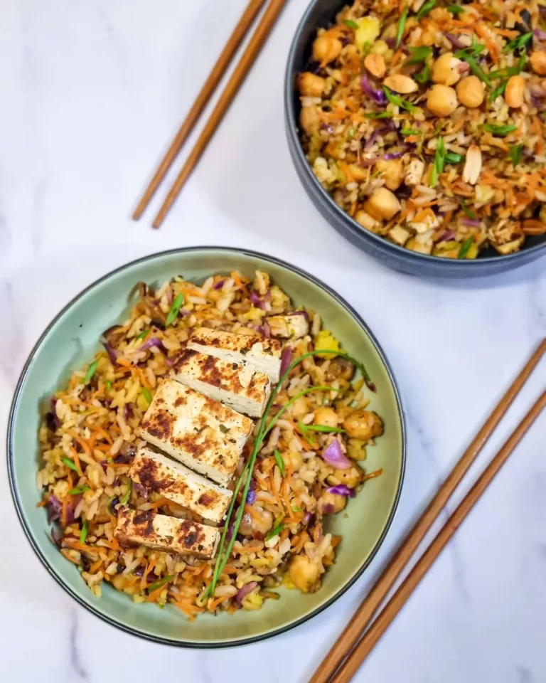 Receita de Arroz frito vegano