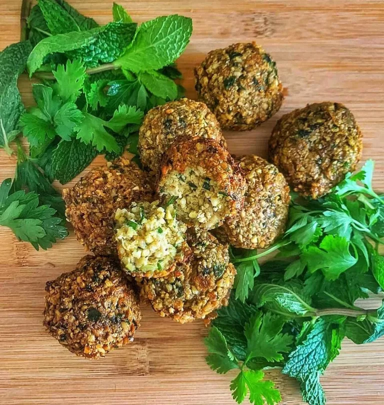 Receita de Bolinho de grão-de-bico e hortelã