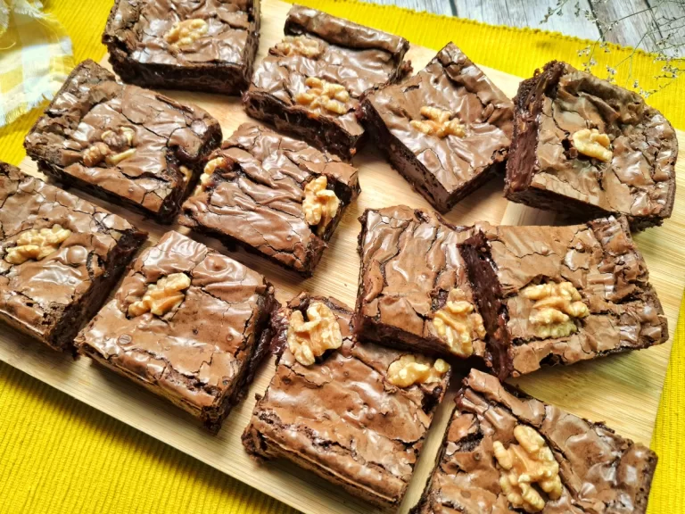 Receita de Brownie de chocolate com nozes
