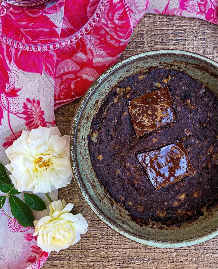 Receita de Brownie fit vegano no micro-ondas