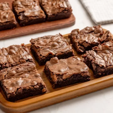 Brownie simples com casquinha
