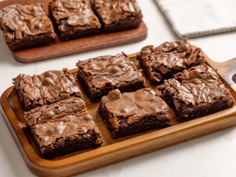 Receita de Brownie simples com casquinha