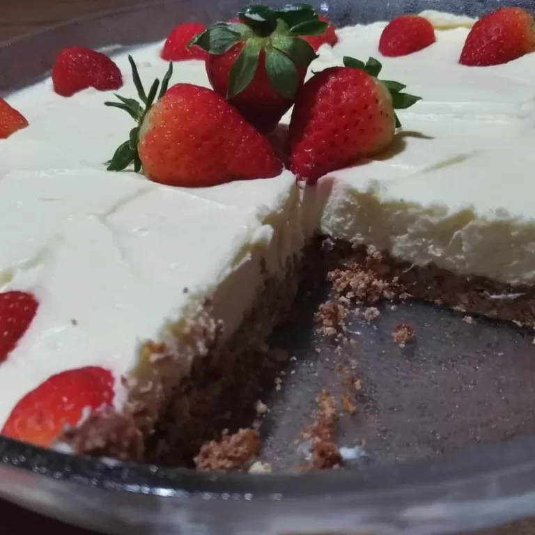 Receita de Cheesecake de morango