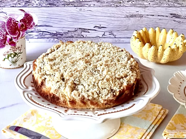 Receita de Cuca de banana com canela