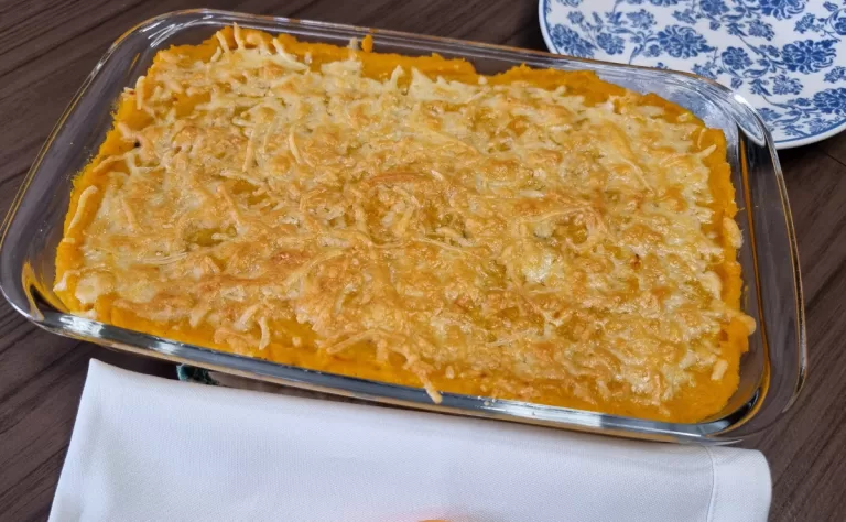 Receita de Escondidinho de abóbora com carne-seca
