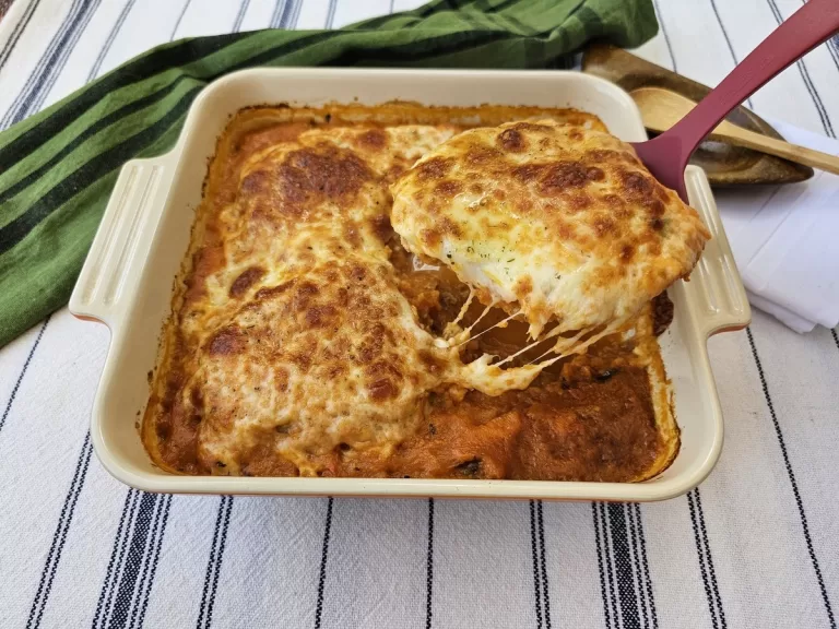 Receita de Filé de frango à parmegiana low carb