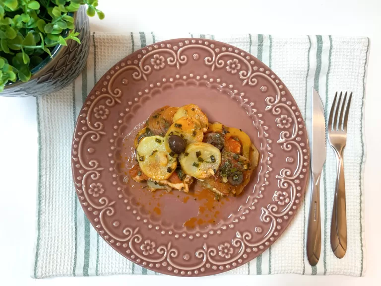 Receita de Filé de merluza assado com batatas