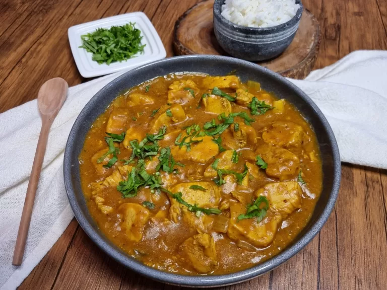 Receita de Frango ao curry com leite de coco